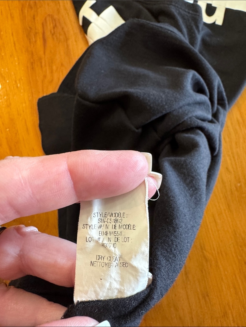 Helmut Lang Black Tank with White Logo - Picture 9 of 12